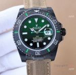 Swiss Rolex DiW Submariner Parakeet Limited Edition Watch DLC Green Ombre Dial